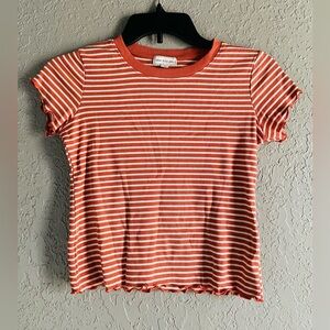 Girls Heart and Hip Girls Stripped Crop Top Size M  10/12
